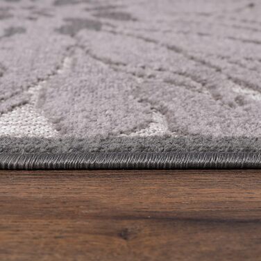 Килимок для дому та саду Impression Outdoor - вологостійкий, 120 x 170 см, темно-сірий