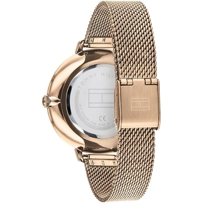 Годинник Tommy Hilfiger для жінок: аналоговий кварц, циферблат 'Nelke Gold Sunray', рожеве золото
