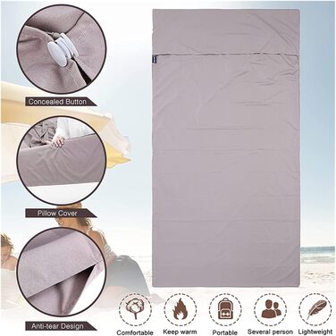 GIJMZY Sleeping Bag Liner Breathable Portable Sleeping Bag Liner Sleeping Bag Travel Mat Camping Outdoor Sleeping Bag Set Hotel Room Liner