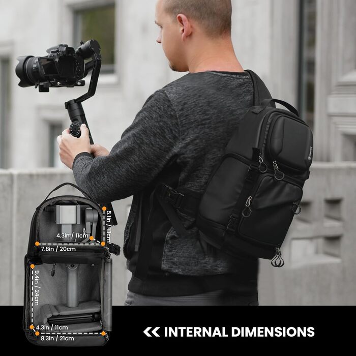 Чохол для камери TARION: водонепроникний, для DSLR/SLR, з дощем.іком, чорний