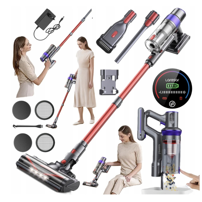 Вертикальний пилотяг Laresar ELITE V8 2025, червоний