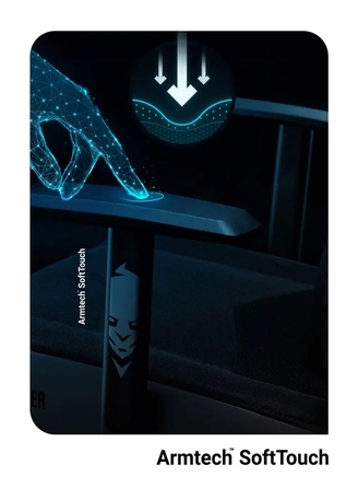 Ігрове крісло Diablo Chairs X-Gamer 2.0, тканина, чорне