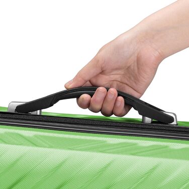 Набір валіз Zelsius 3 шт., Чорний | ABS валізи з кодовим замком, подвійними колесами та внутрішнім роздільником | Ручна поклажа, набір валіз з жорсткою оболонкою 3 шт., Trolley, велика валіза, Luggage Set (Зелений)