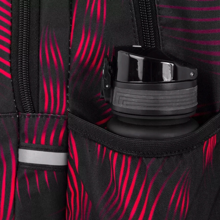 Багатофункціональний шкільний рюкзак CoolPack, чорно-червоний, 23 л