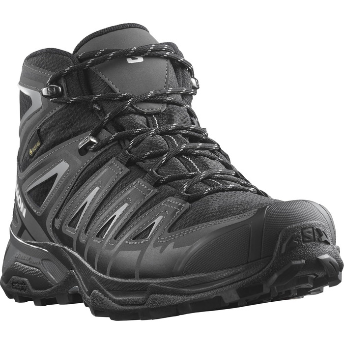 Черевики трекінгові Salomon X Ultra Pioneer Mid Gore-Tex, 42 EU, чорний/магнітний/монумент