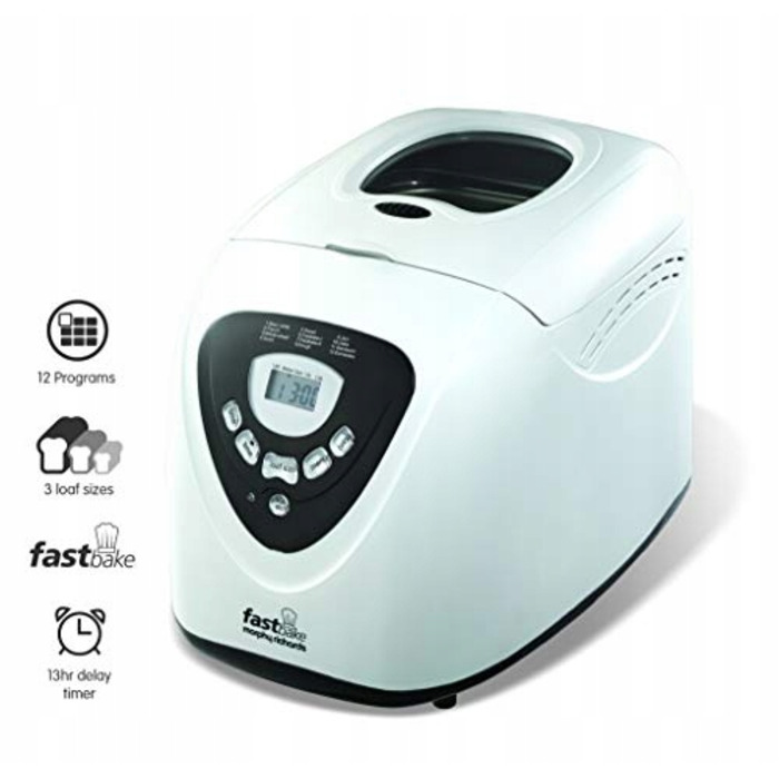 Хлібопічка Morphy Richards 48281, біла, 600 Вт