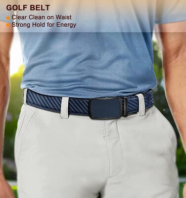 Чоловічий шкіряний ремінь BULLIANT з автоматичною застібкою-ра́тче́м, ширина 35 мм, регульований розмір, колір: темно-синій