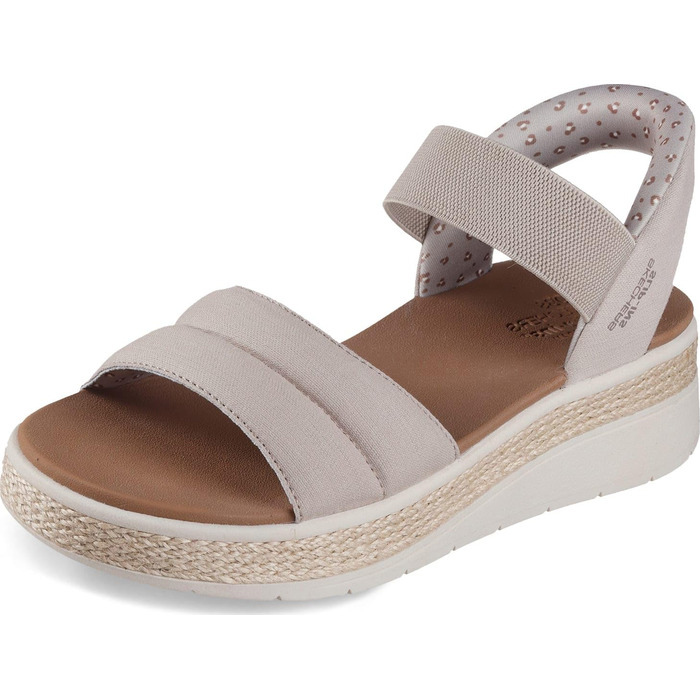 Кросівки жіночі Skechers Bobs Sun Ray Step Aside 39 EU бежеві текстильні