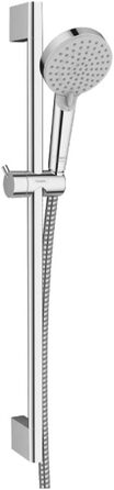 Hansgrohe Vernis Blend Shower Set, water-saving showerhead with shower hose and shower rail 0.65m, handheld shower with 2 spray modes, Chrome (2 spray modes)