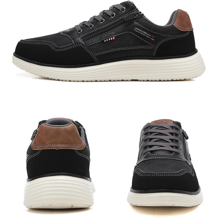 ARRIGO BELLO Чоловічі кросівки для активного відпочинку: легкі, зручні, для туризму та бігу. Розміри 41-46, колір чорний