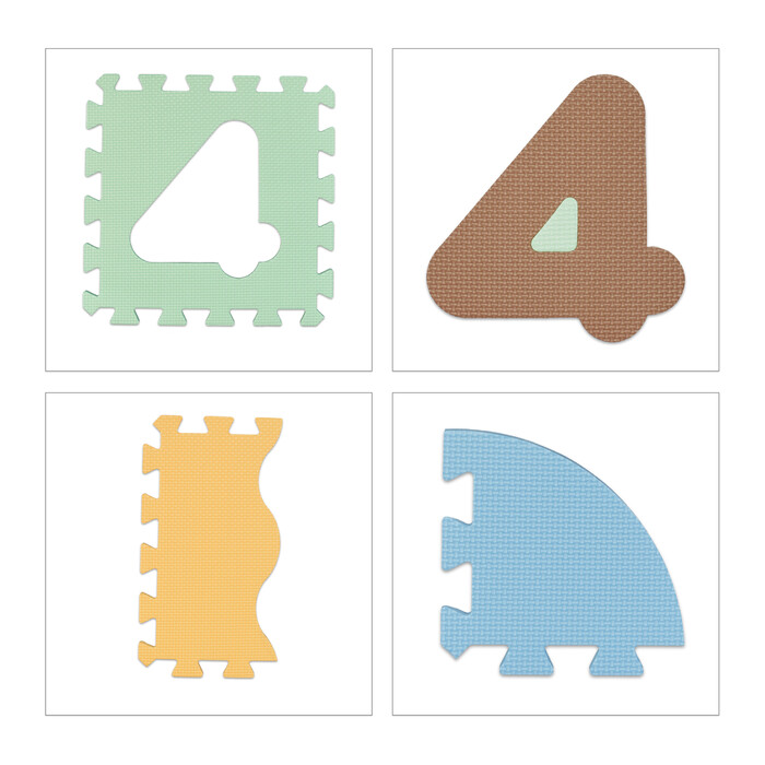 Relaxdays Number Puzzle Mat with Border