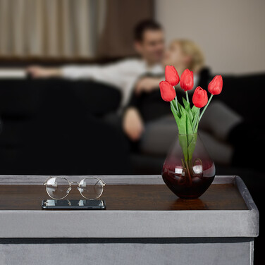 Оксамитова лавка Relaxdays з підносом