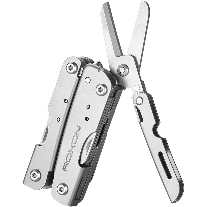 Мультитул ROXON M2 Mini Storm 14 в 1 з розкладною ножицями та без набору біт