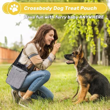 Сумка для собак у подорожі, схвалена авіаперевізниками, сіра сумка-переноска з двома складними мисками та кишенькою для ласощів