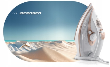 Парова праска Berdsen 3000 Вт з керамічною підошвою, резервуаром 380 мл та функцією вертикального відпарювання
