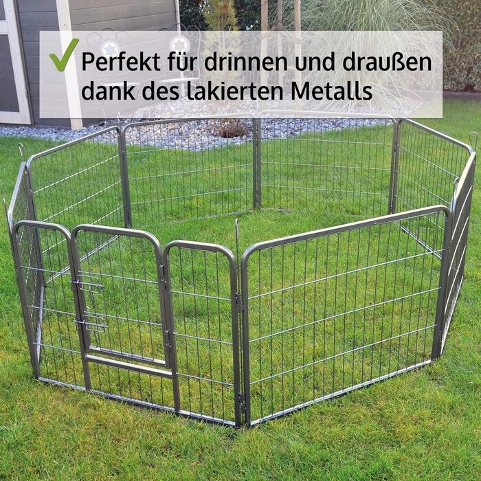Zooprinz Freilaufgehege для собак: вольєр-загон, вольєр для цуценят та великих собак. Міцний, стабільний, для дому та вулиці. 4 моделі, 80 см.