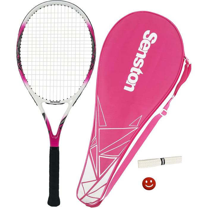 Senston Professional Tennis Racket - 27 Inch (68.6 cm) for Men & Women - Pink