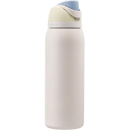 Owala FreeSip Insulated Stainless Steel Water Bottle with Straw for Sports and Travel, BPA-Free, 1.2 L, Dreamy Field (1183 ml, Iced Breeze)