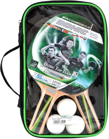 Набір для настільного тенісу Donic-Schildkröt TOP Teams 400 у кейсі, 2 ракетки