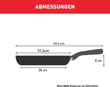 Сковорода Tefal Infinite Induction 30 см з антипригарним покриттям та індикатором температури