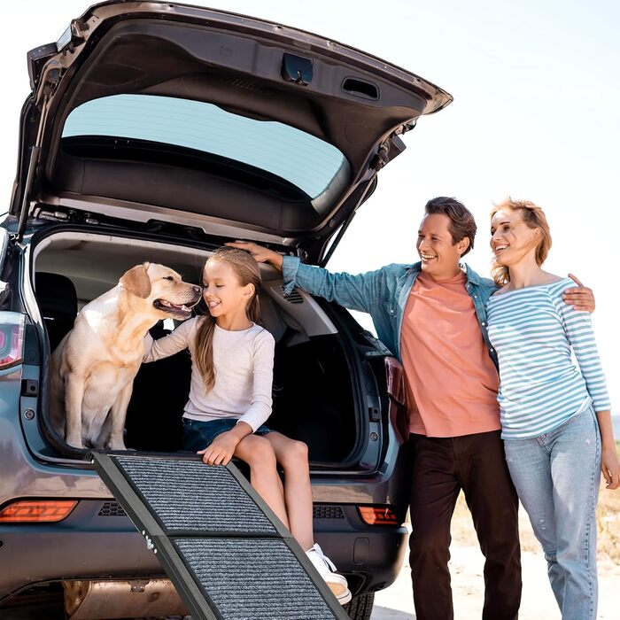 Східці для собак CO-Z, розкладні, 160 см, для собак до 90 кг, з антиковзким покриттям, підходять для всіх авто