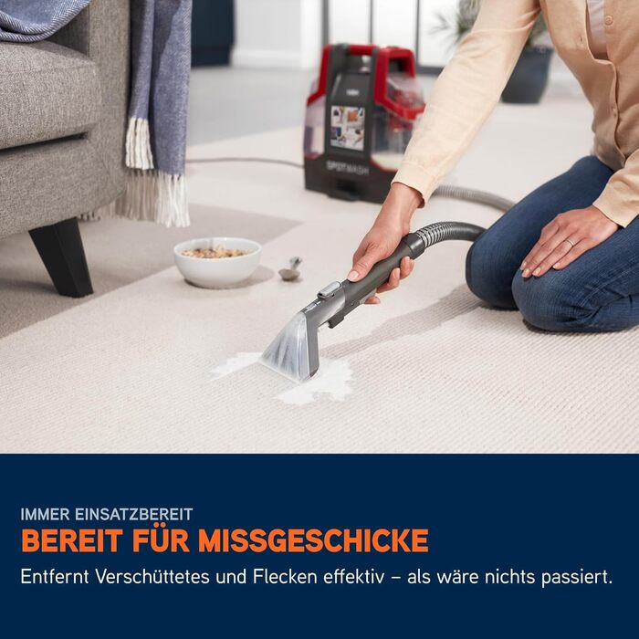 Портативний відпарювач Vax SpotWash Duo для чищення плям на килимах та м'яких меблях з насадкою для тварин, аксесуари для щоденного прибирання, насадки для різних поверхонь та миючий розчин (Spotwash EU)