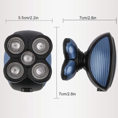 Електричний гоління голови для чоловіків Glatzen Rasierer з 5 лезами, USB, водонепроникний, з тримером та набором для догляду