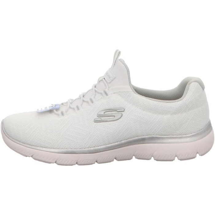 Жіночі кросівки Skechers Summits Artistry Chic - білий сітчастий верх, сріблясті акценти (39.5 EU)