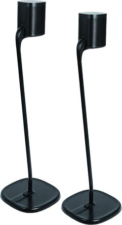 Підставка GT STUDIO для SONOS One, One SL, Play:1, Play:3. Преміум дизайн, приховане кабельне підключення, важка основа (Пара, Чорний)