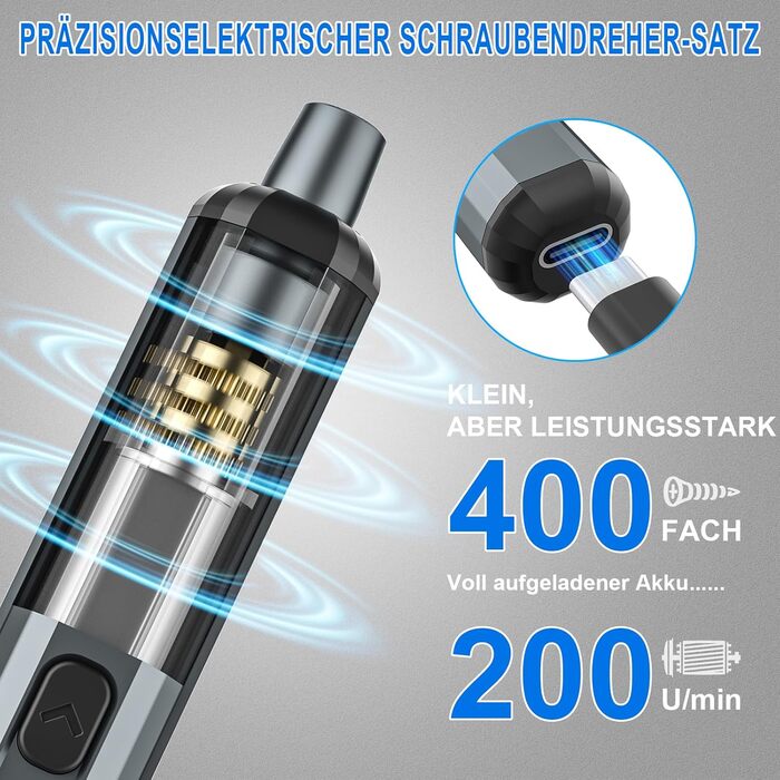 Набір викруток преміум-класу 74 в 1 з магнітними бітами для ремонту iPhone, ноутбуків, окулярів та годинників