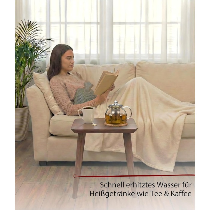 Електричний чайник Cloer 4511 з нержавіючої сталі, 2200 Вт, індикатор рівня води, захист від сухого кипіння та перегріву, 1 літр, чорний