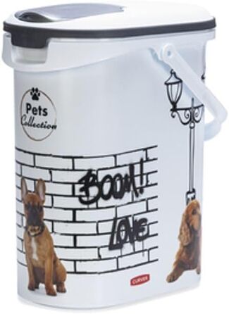 Контейнер для корму для собак Curver Pets Collection 10 л – білий, герметичний, 19 x 30 x 35 см