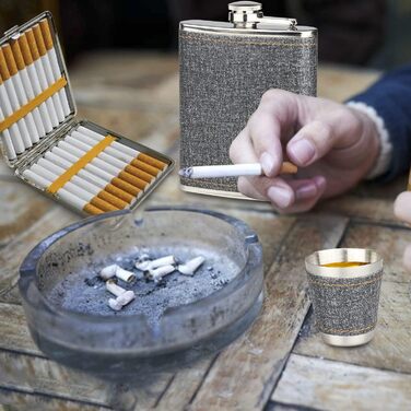 Набір фляга 260мл з нержавіючої сталі, фляга для віскі, міні-фляга, подарунок (зелена)