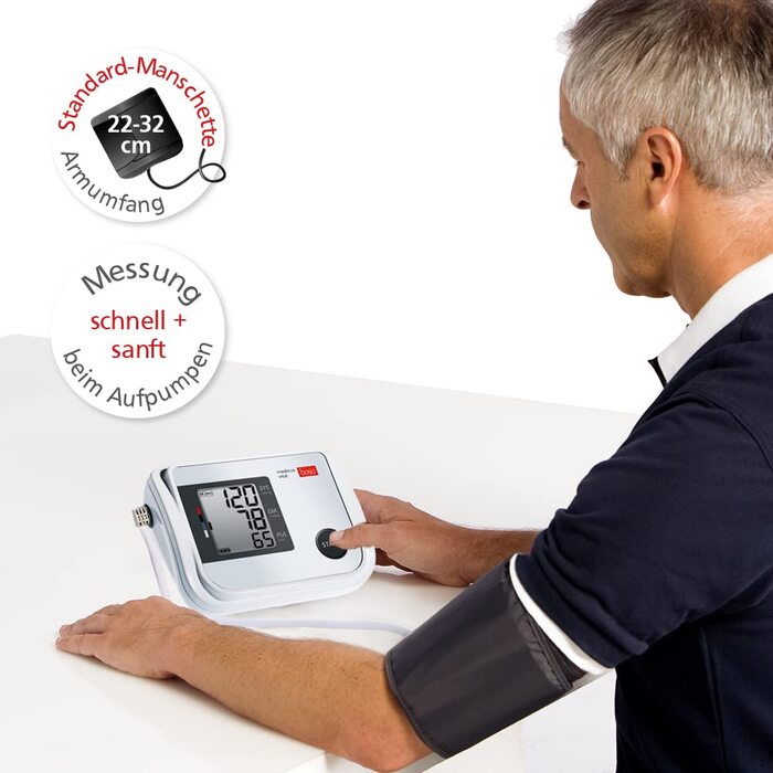 Тонометр BOSO medicus vital для вимірювання артеріального тиску на плечі, 1 шт.