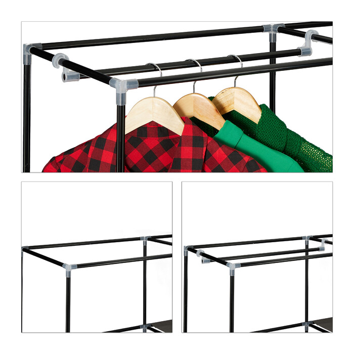 Relaxdays Fabric Corner Shelving Unit