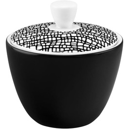 Seltmann Life Fashion Glamorous Sugar Bowl, 0.26 L, Black, 1-piece