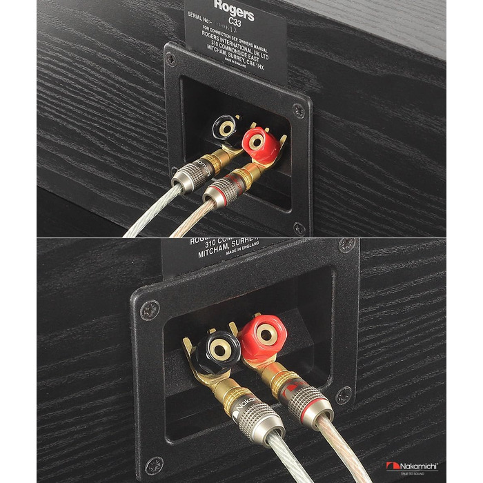 Позолочений Y-подібний роз'єм Nakamichi FanLock Excel-Serie для акустичних кабелів 10-18 AWG, 4мм, для Hi-Fi стерео та домашнього кінотеатру, 4 шт (2 пари)