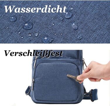Чоловіча нагрудна сумка OIWAS, маленька, для чоловіків та жінок, для походів та активного відпочинку (блакитна)
