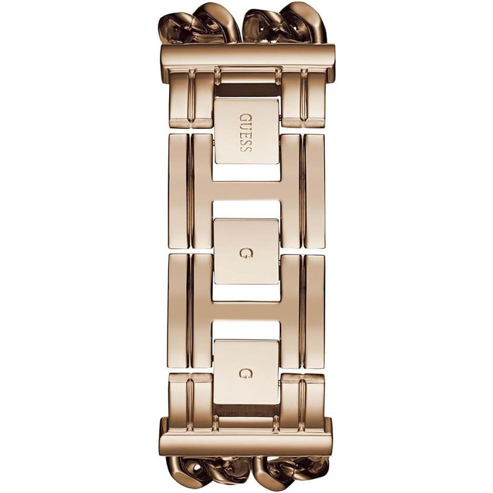 Жіночий аналоговий годинник Guess Heavy Metal зі сталевим браслетом (Rose Gold)