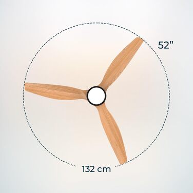 Стельовий вентилятор Cecotec EnergySilence Aero 5230 WhiteWood 52