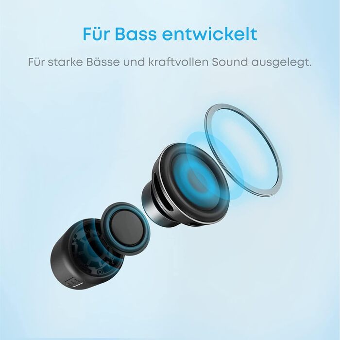 Портативна Bluetooth колонка Anker Soundcore Mini, чорна: 15 годин роботи, FM радіо, потужний бас, 20 м радіус дії