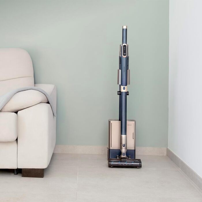 Бездротовий пилосос Cecotec Conga Rockstar 5500 Hurricane Station Flex Max: 220AW, 700W, станція самостійного очищення, 90 хв роботи, антизаплутувальна щітка, гнучкий шланг, циклонна технологія (Scoba 3000 + самоочищення)