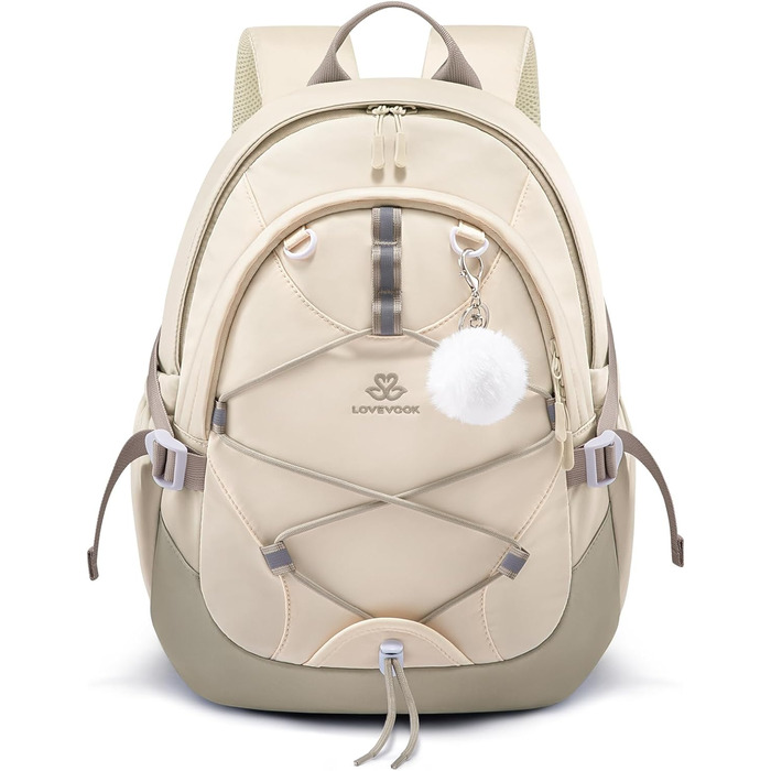 Шкільний рюкзак LOVEVOOK для підлітків, 5 клас, з нагрудним ременем, легкий, для дівчаток, 8+ років, 15.6