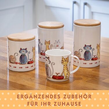SPOTTED DOG GIFT COMPANY - Coffee mugs with dog and cat motifs - Gift for dog and cat lovers - Set of 4