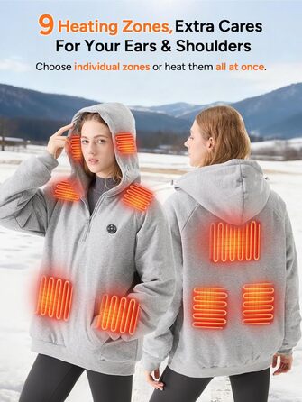 Обогріваючий жилет Dr.Prepare для чоловіків та жінок. Електричний жилет з регулюванням температури, унісекс. Ідеально для активного відпочинку, спорту та подорожей. (XXL, Сірий)