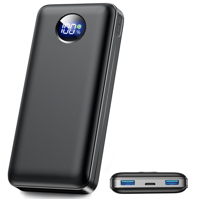 Power Bank 26800mAh 22.5W з 3 портами (USB-C PD 3.0, QC 3.0, USB-A) – Зовнішній акумулятор для iPhone, Samsung, iPad, компактний, авіаперевезення