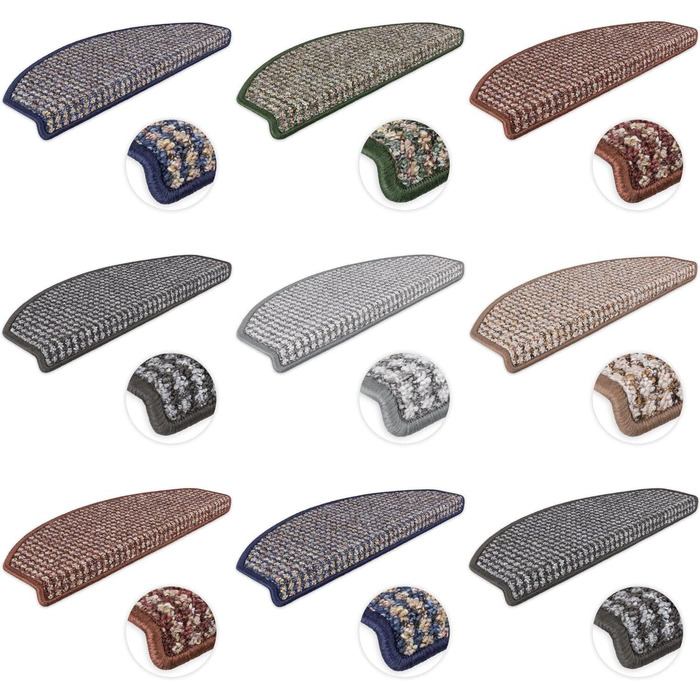 Ступінчасті килимки Kettelservice-Metzker Gera (світло-коричневі, 15 шт.) - для сходів