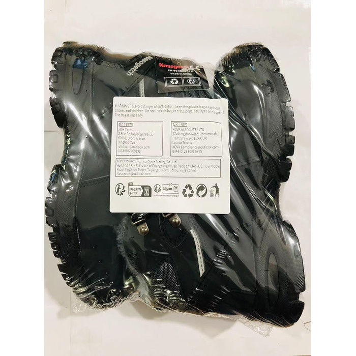 Чоботи робочі зимові непромокаючі з металевим носком для чоловіків та жінок. Робочі чоботи з антиковзною підошвою, захисне взуття, 40 EU, чорний