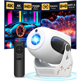 Портативний проєктор Magcubic Mini Beamer 4K з Android 11, Bluetooth 5.0, WiFi Dualband та автоматичною корекцією трапеції