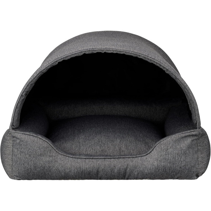 Ліжко для собак Inari: хатинка-ліжко з дахом, 82x58 см, графіт